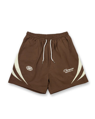 Engage "Champion Mentality" Track Shorts Brown