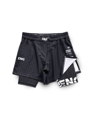 Engage Graphe Tech 2-in-1 Fight Shorts