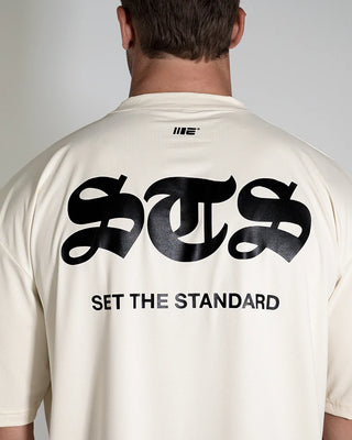 Engage Set The Standard "STS" Oversized Training Tee -Off White