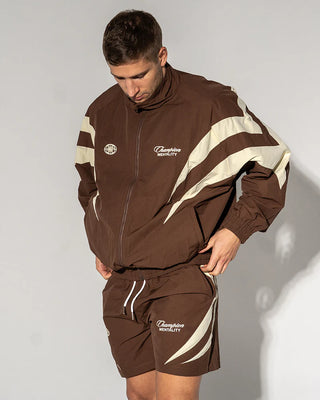 Engage "Champion Mentality" Track Jacket Black Brown