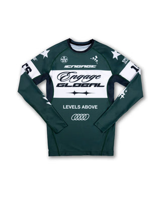 Engage "Pit Crew" Long Sleeve Rash Guard - Eucalypt