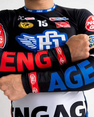 Engage Racer Rash Guard Long Sleeve - Black