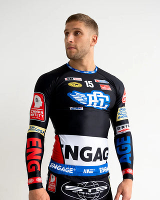 Engage Racer Rash Guard Long Sleeve - Black